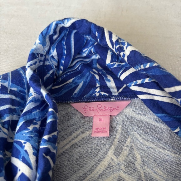 Lilly Pulitzer Fletcher Pullover Twilight Blue Early Riser XL | Casual - Picture 5 of 12